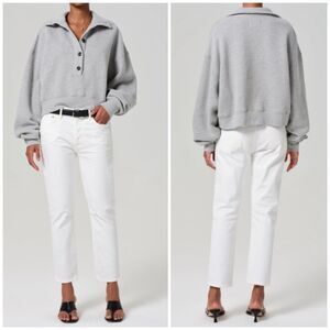 Citizens of Humanity COH Emerson Slim Boyfriend Jeans in White Size 30